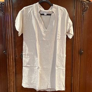 Loveriche linen mini dress.